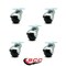 Service Caster 2 Inch Bright Chrome Hooded Top Plate Ball Casters, 5PK SCC-TP01S20-POS-BC-5 - alternate 5